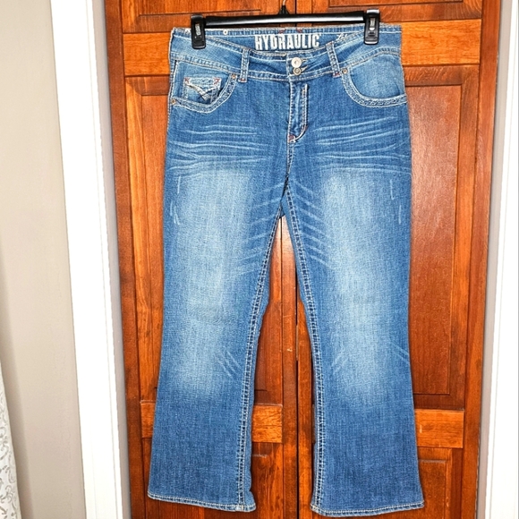 Hydraulic Lola Boot Cut Jeans Women’s Size 15/16 Medium Wash Stretch Denim - Picture 2 of 16